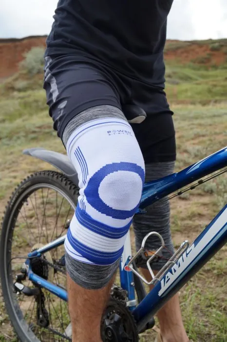 Наколінник Power System PS-6008 Knee Support Pro Blue/White (1шт.) S/M
