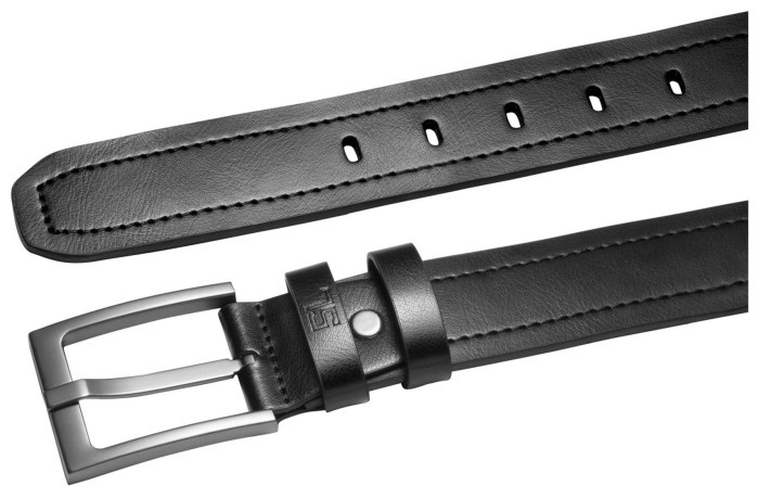 Ремінь чоловічий шкіряний Semi Line Black (P8236-0 XL)