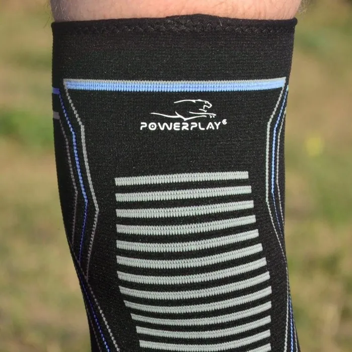 Наколінники спортивні PowerPlay PP-4099 Knee Support Чорно/Сині S/M (пара)