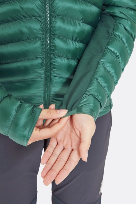 Демісезонна куртка жіноча Rab Cirrus Flex Jacket Wmns, Eucalyptus/Green Slate