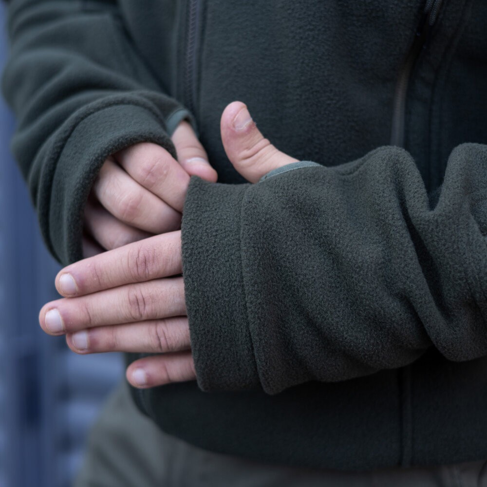 Чоловіча толстовка флісова на блискавці Pobedov Explorer хакі