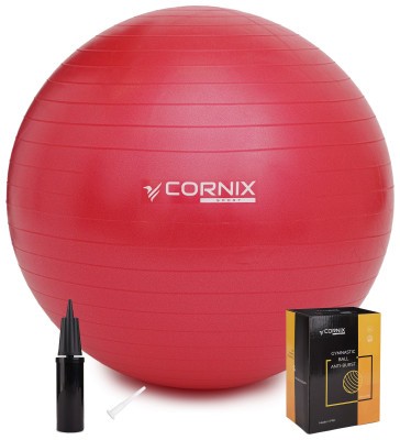 М'яч для фітнесу (фітбол) Cornix 75 см Anti-Burst XR-0028 Red