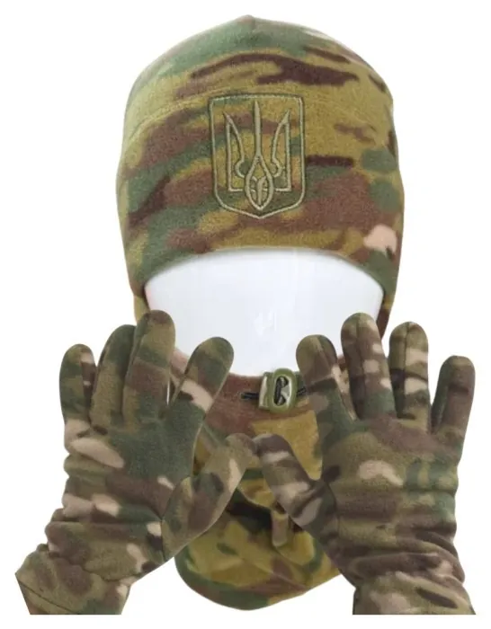 Шапка флисовая герб Ranger мультикам 55-57 (RA8954)