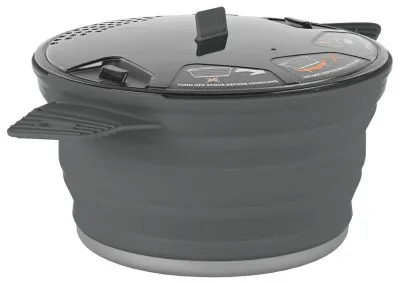 Кастрюля складная с алюминиевым дном X-Pot Grey, 2800 мл от Sea to Summit