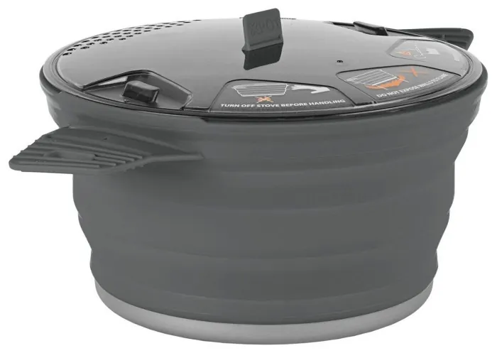 Кастрюля складная с алюминиевым дном X-Pot Grey, 2800 мл от Sea to Summit