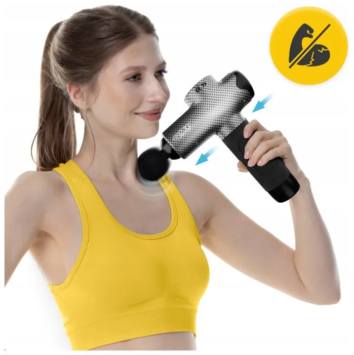 Ручний перкусійний масажер 4FIZJO Massage Gun Evo 30 Вт масажний пістолет (P-5907739319920)