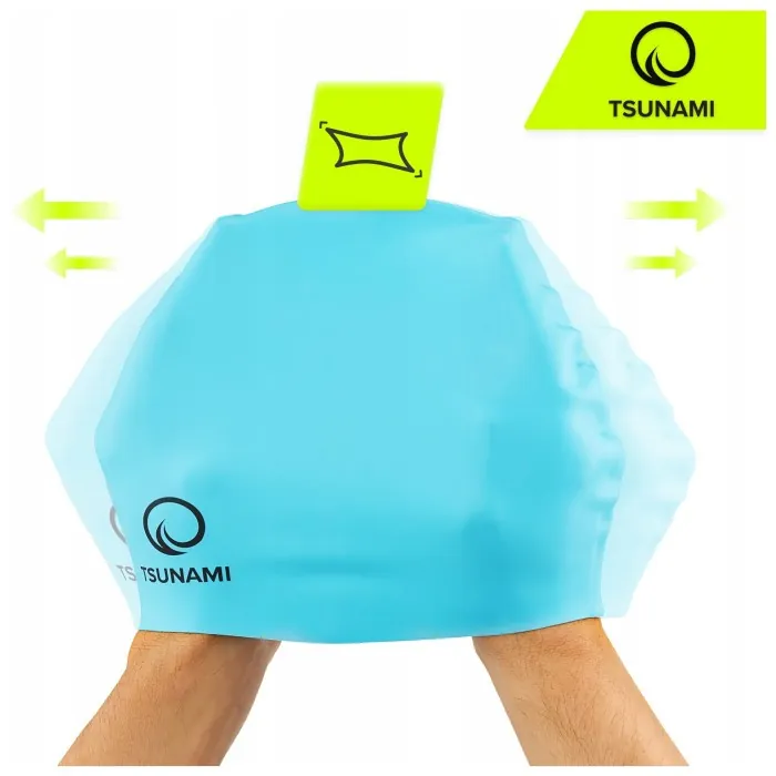 Шапочка для плавання TSUNAMI Kids дитяча Sky Blue (P-5905973401807)