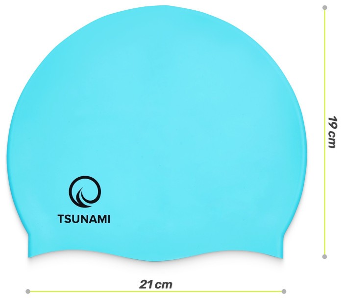 Шапочка для плавання TSUNAMI Kids дитяча Sky Blue (P-5905973401807)
