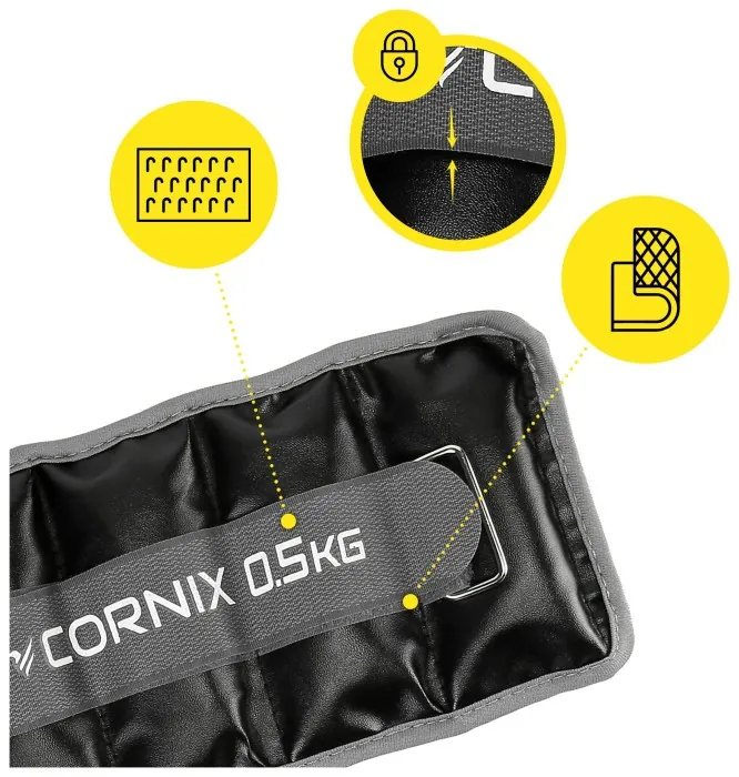 Утяжелители-манжеты для ног и рук Cornix 2 x 0.5 кг XR-0394