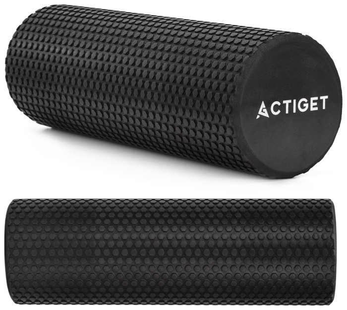 Масажний ролик Actiget PEVA 45 x 15 см (валик, роллер) ACT0102 Black