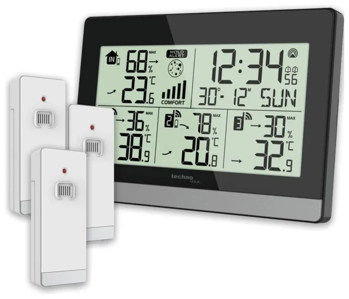 Термогігрометр Technoline WS7065 Black/Silver (WS7065)