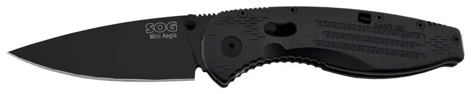 Ніж складаний SOG Aegis Mini, Black (SHM_SOG AE-22)