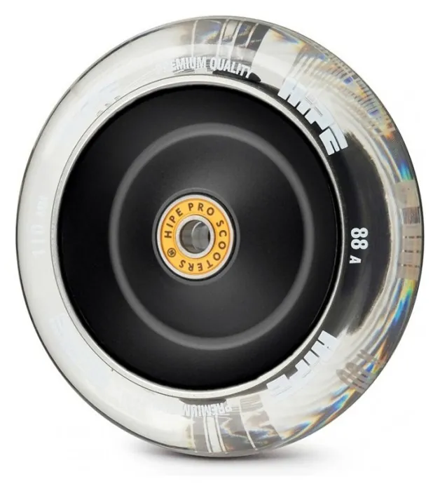 Колесо для трюкового самоката Hipe H5, transparent/white