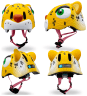 Шолом Crazy Safety Yellow Leopard, укр Фото - 1