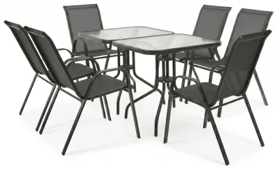 Комплект садовой мебели LEOBRO Comfort Plus 6 кресел + 2 прямоугольных столика (LB-1053-2)