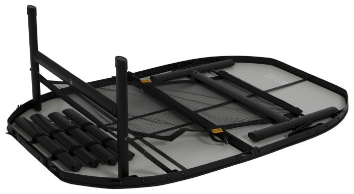 Стол Bo-Camp Northgate Oval 120x80 cm Black/Grey (1404187)