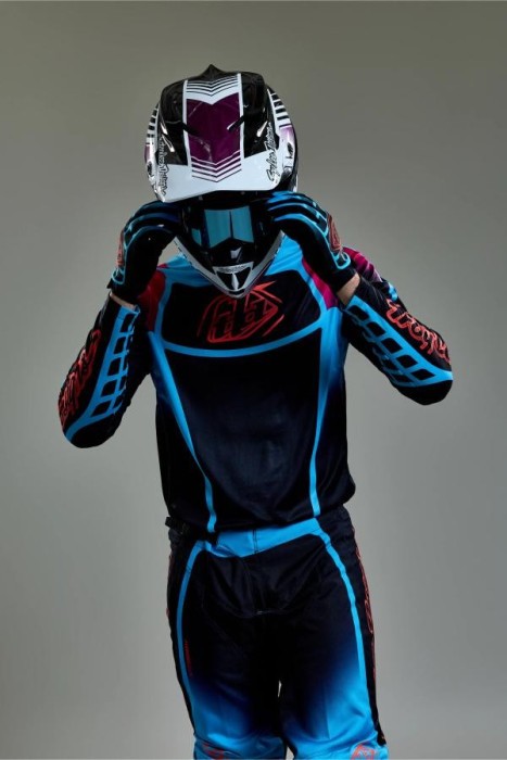 Мото рукавички TLD GP PRO GLOVE; FRAMEWORK [BLACK / CYAN] L