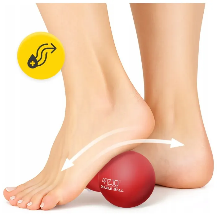 Масажний м'яч подвійний 4FIZJO Lacrosse Double Ball 6.5 x 13.5 см Red (P-5907222931219)