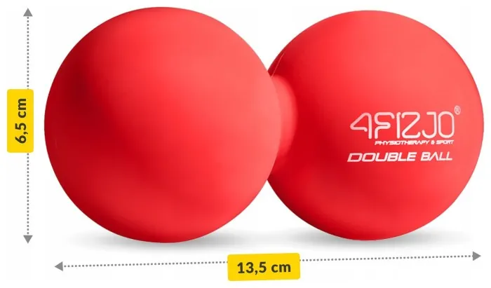 Масажний м'яч подвійний 4FIZJO Lacrosse Double Ball 6.5 x 13.5 см Red (P-5907222931219)