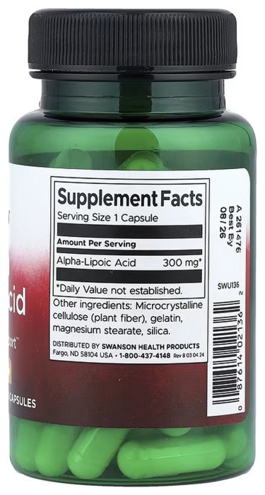 Alpha Lipoic Acid 300 mg - 60 caps