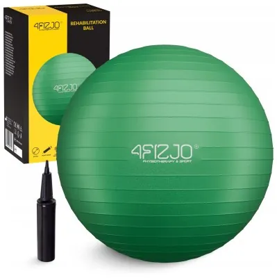 Мяч для фитнеса (фитбол) 4FIZJO 85 см Anti-Burst Green (P-5907739316394)