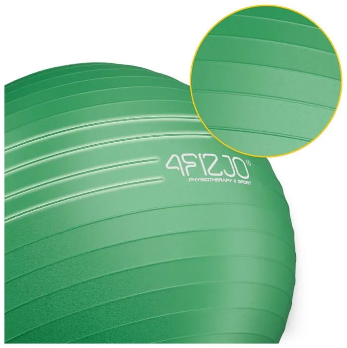 Мяч для фитнеса (фитбол) 4FIZJO 85 см Anti-Burst Green (P-5907739316394)