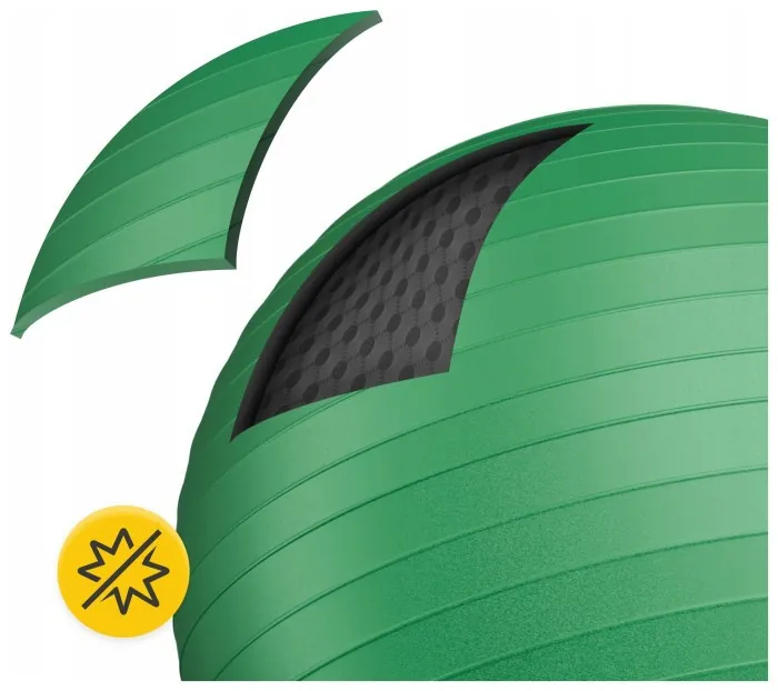 Мяч для фитнеса (фитбол) 4FIZJO 85 см Anti-Burst Green (P-5907739316394)