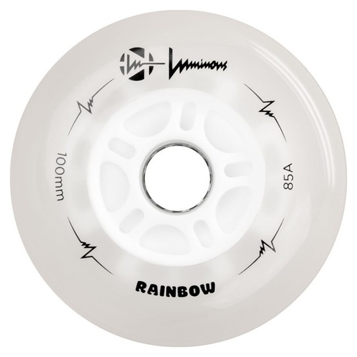 Колеса для роликів, що світяться FR Luminous Rainbow 100mm/85A 6-pack