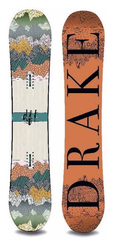 Сноуборд Drake DFL 145 Brown/multicolor (76281009)