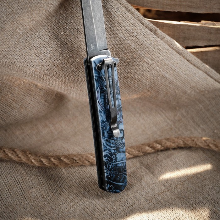 Ніж складаний Ganzo G626-GS сiрий самурай, укр, укр