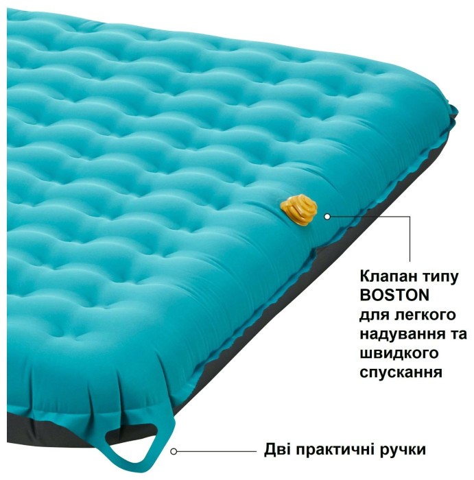 Матрац надувний Uquip Betty Double Petrol/Grey (243108)
