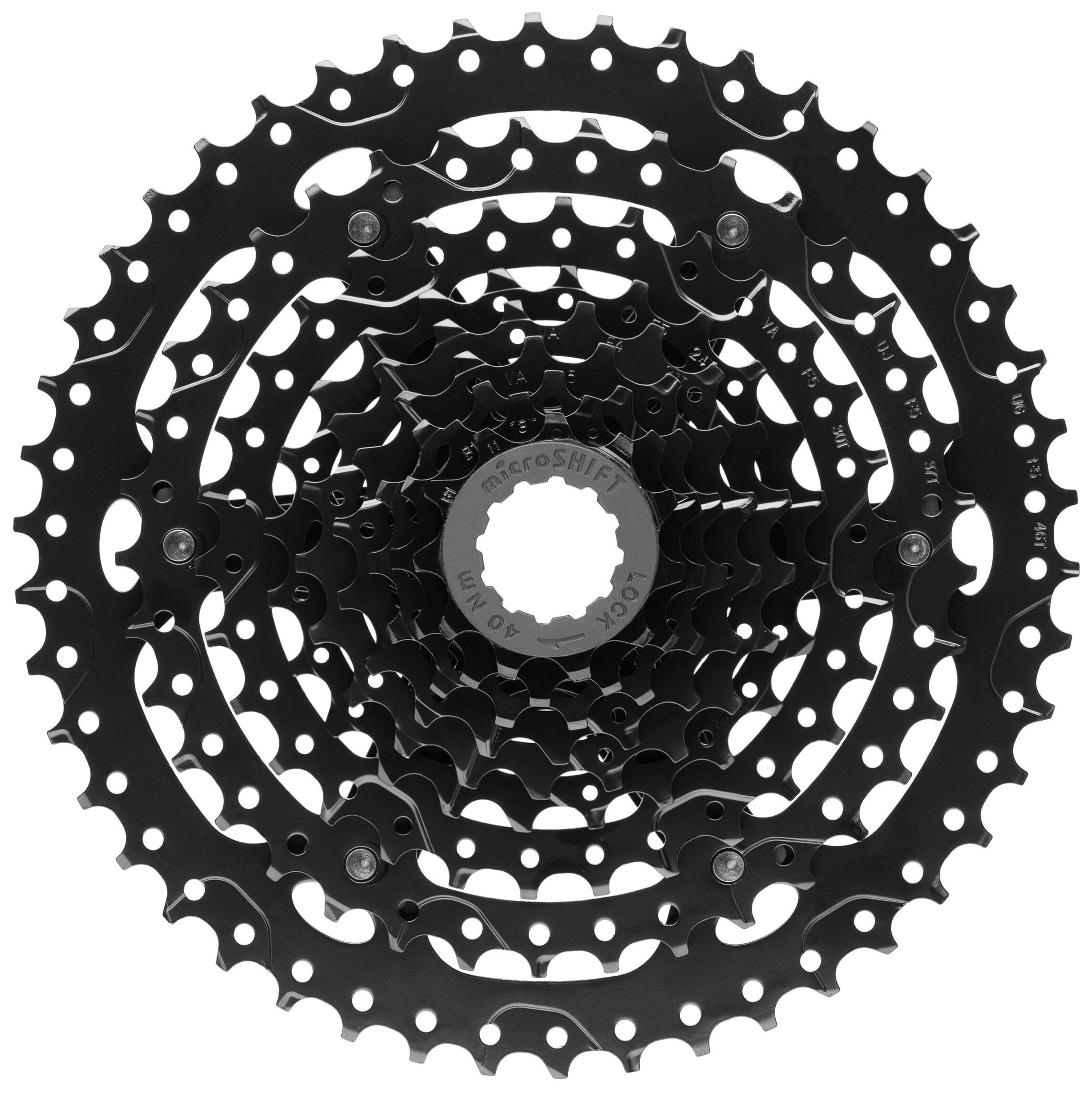 Касета для велосипеда MicroSHIFT ADVENT 9SPD 11-46T Black (CS-H093 11-46), укр, укр