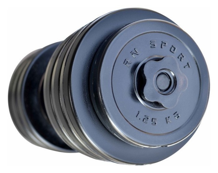 Гантель розбірний з пластиковим покриттям RN-Sport Long 18 кг.