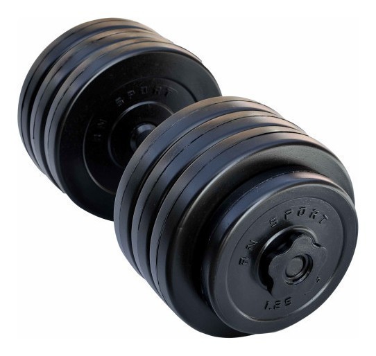 Гантель розбірний з пластиковим покриттям RN-Sport Long 18 кг.