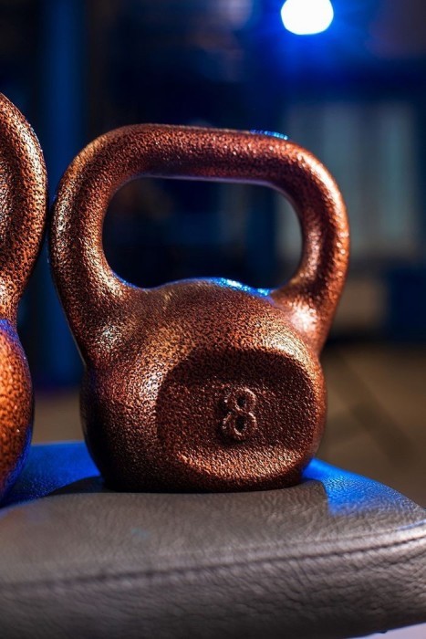 Гиря чугунная RN-SPORT 8 кг металлическая, цвет бронза