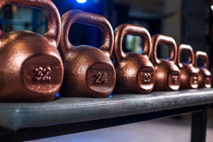 Гиря чугунная RN-SPORT 8 кг металлическая, цвет бронза