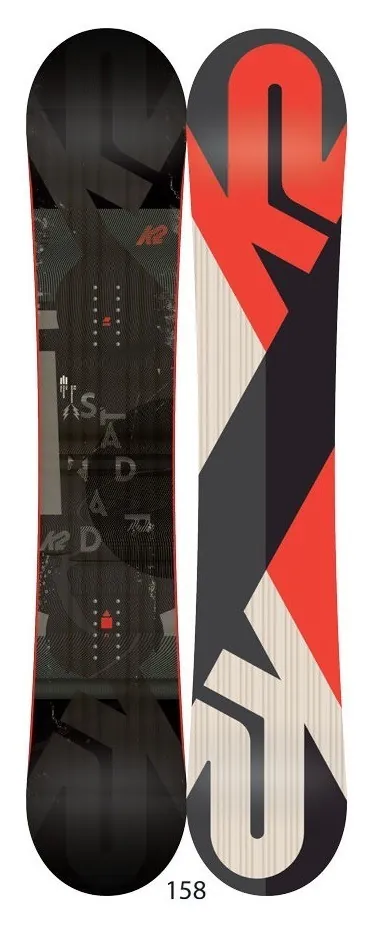 Сноуборд K2 STANDARD 158 Black/red (11A0023) (158 см black, grey, red)
