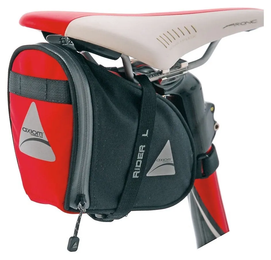 Сумка підсідельна Axiom RIDER DLX L Red/black (403018-02) (М Червоно-чорний)