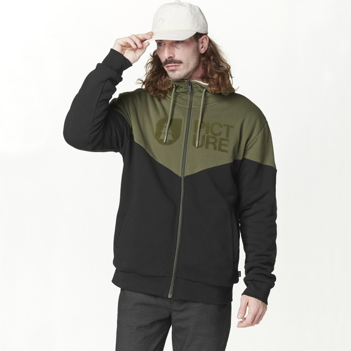 Picture Organic толстовка Basement Plush Hoody tobacco black S, укр, укр