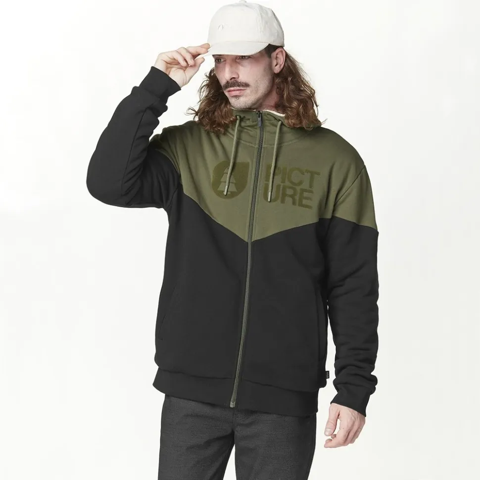 Picture Organic толстовка Basement Plush Hoody tobacco black S (S)