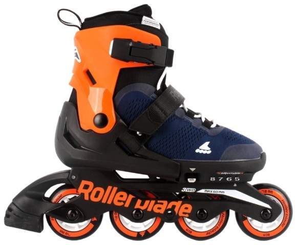 Комплект роликові ковзани Rollerblade Microblade Midnight Blue + захист, укр