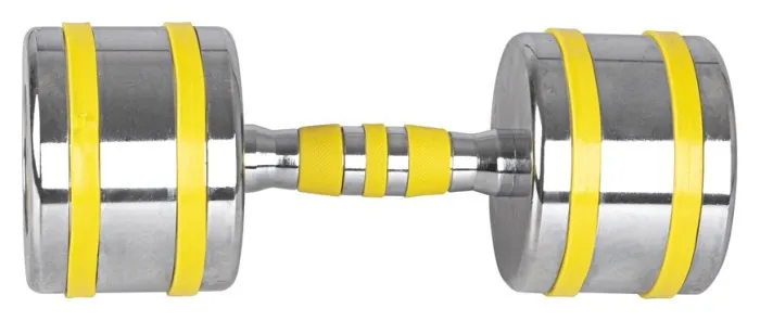 Гантель хромированный inSPORTline Yellsteel 14 кг