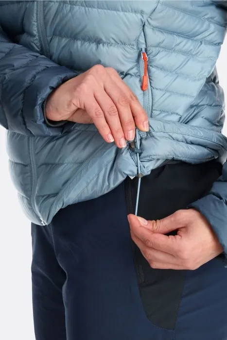 Жіночий легкий пуховик Rab Microlight Alpine Jacket Wmns, Black/Graphene