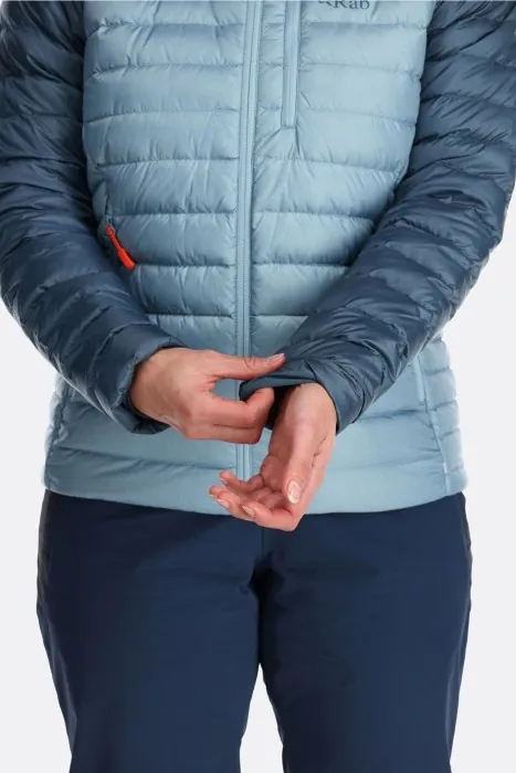 Жіночий легкий пуховик Rab Microlight Alpine Jacket Wmns, Black/Graphene