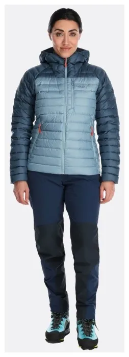 Жіночий легкий пуховик Rab Microlight Alpine Jacket Wmns, Black/Graphene