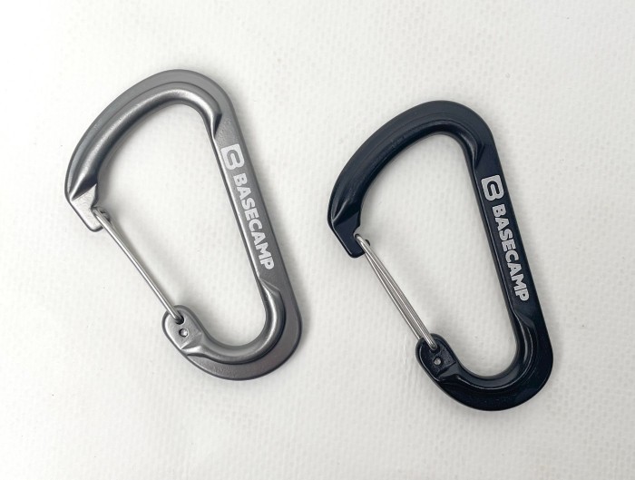 Набор алюминиевых карабинов Base Camp Delta 7 Wire Set, 2 шт, Black/Grey