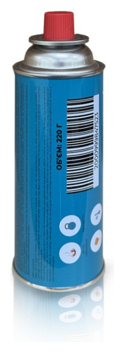 Набір Газовий пальник BRS-99 + Газовий балон цанговий бутановий Quest, 220гр