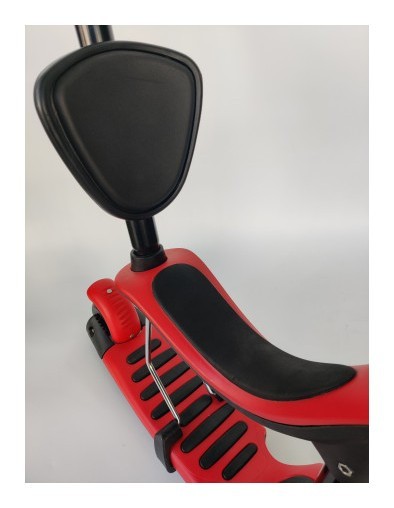 Дитячий самокат з сидінням та батьківською ручкою 3 в 1 Scooter Horned 0332-4S, укр, укр