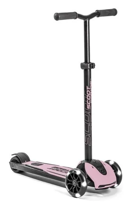 Самокат Scoot and Ride серии Highwaykick-5 с светящимися розовыми колесами, 5+ до 80кг.