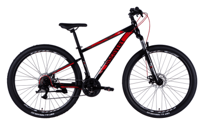 Велосипед ST 29" Discovery TREK DD FR рама-16" черно-красный 2025